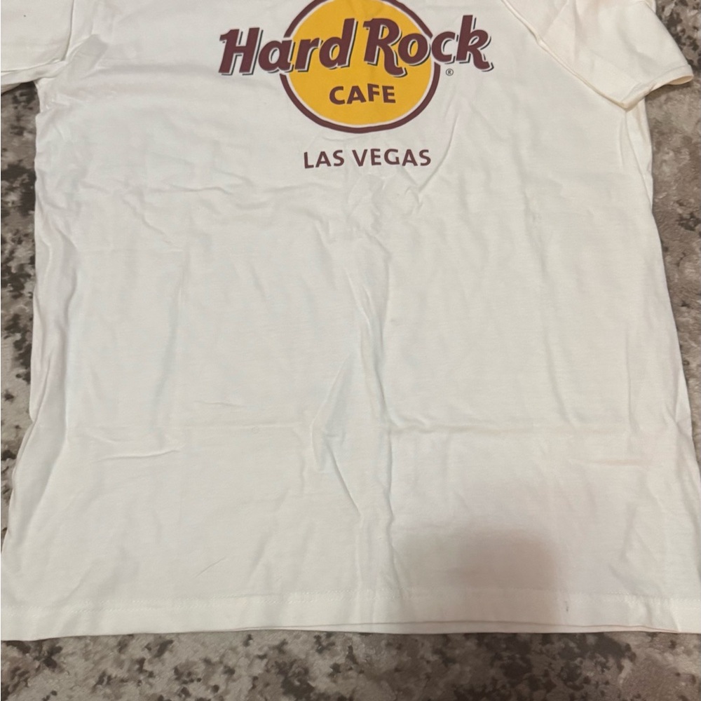 Hard Rock Cafe Cream Tee with Logo
